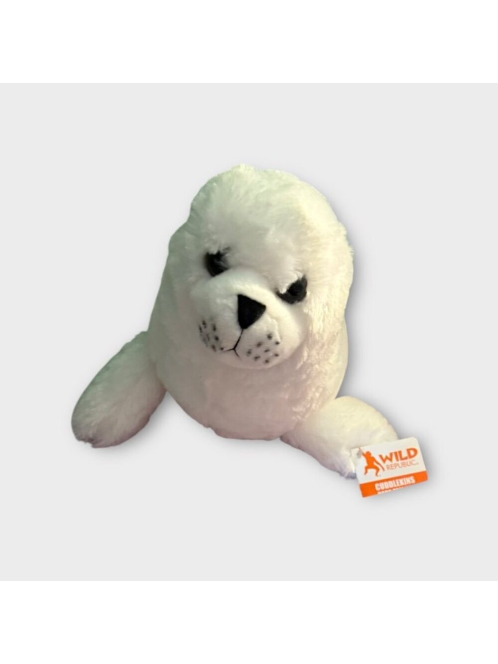 Wild Republic White Seal Plush – Soft Stuffed Animal – Great Condition